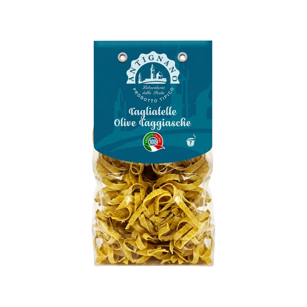 Tagliatelle alle olive taggiasche